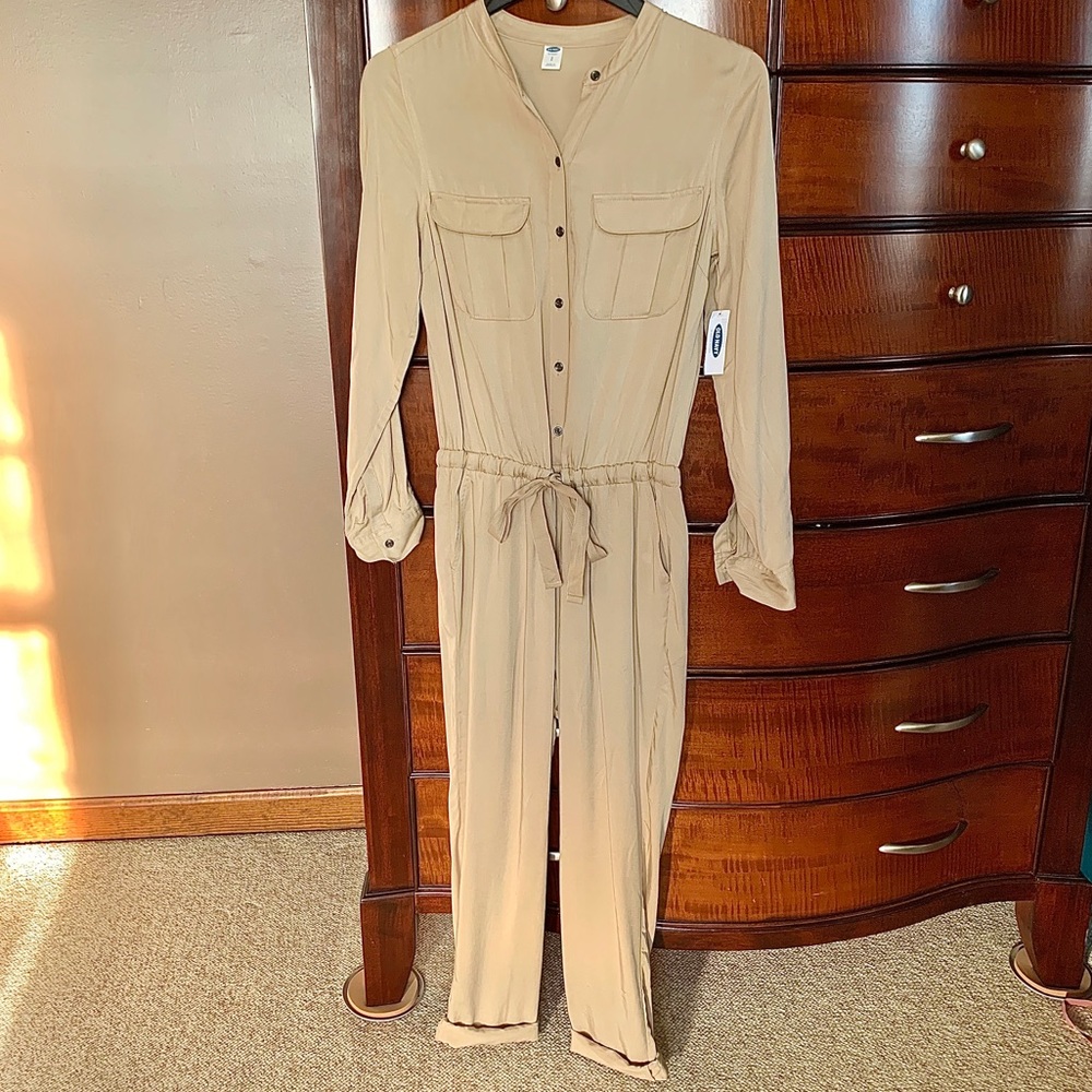 Old Navy Tan Jumpsuit